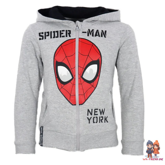 Marvel Spiderman Kinder Jungen Fleece Hoodie Kapuzenpullover Jacke - WS-Trend.de 104-152