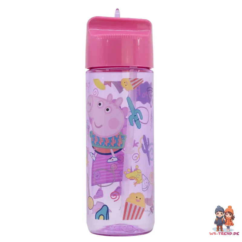 Peppa Pig Wutz George Wasserflasche Trinkflasche Flasche XL 540 ml - WS-Trend.de Sportflasche