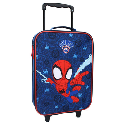 Spiderman Spidey Kinder 2tlg Set Trolley Kinderkoffer Koffer Strandtuch 70x140 - WS-Trend.de