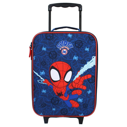 Spiderman Spidey Kinder 2tlg Set Trolley Kinderkoffer Koffer Strandtuch 70x140 - WS-Trend.de