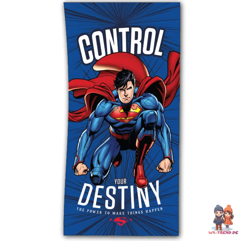 DC Comics Superman Badetuch Strandtuch Duschtuch XL 70x140 - WS-Trend.de