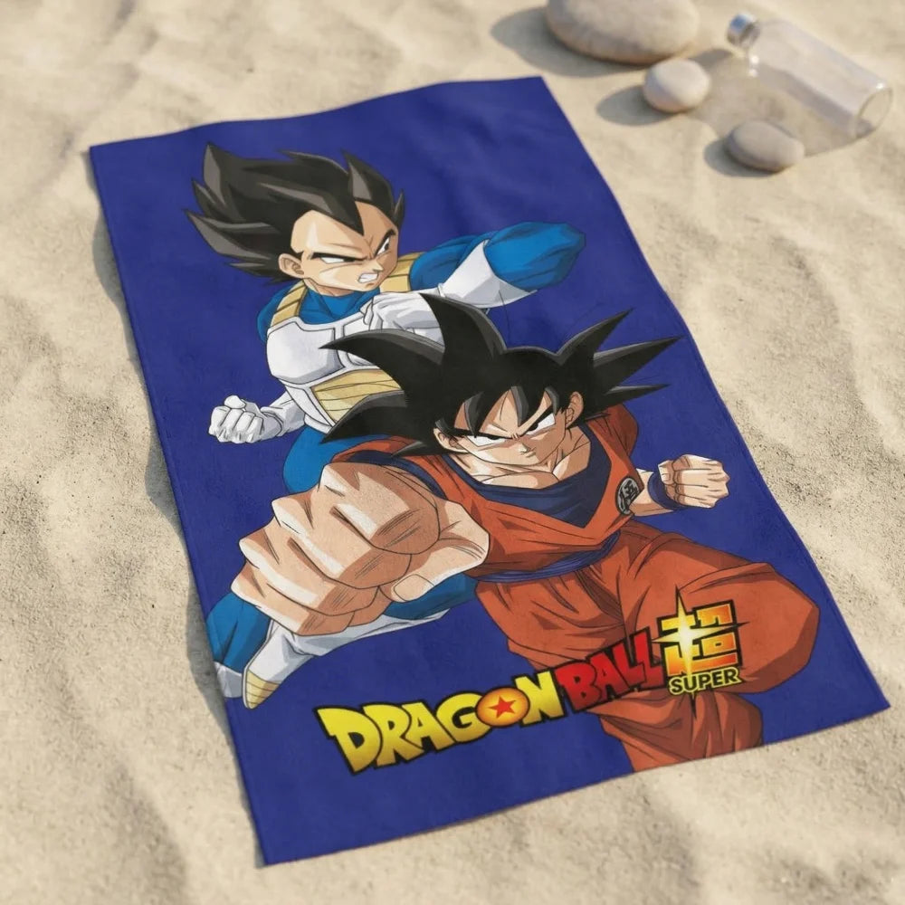 Dragon Ball Z Goku Mikrofaser Strandtuch Badetuch 70x140 cm - WS-Trend.de Dragonball Badehandtuch