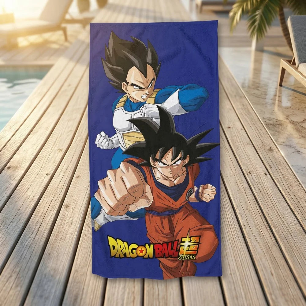 Dragon Ball Z Goku Mikrofaser Strandtuch Badetuch 70x140 cm - WS-Trend.de Dragonball Badehandtuch