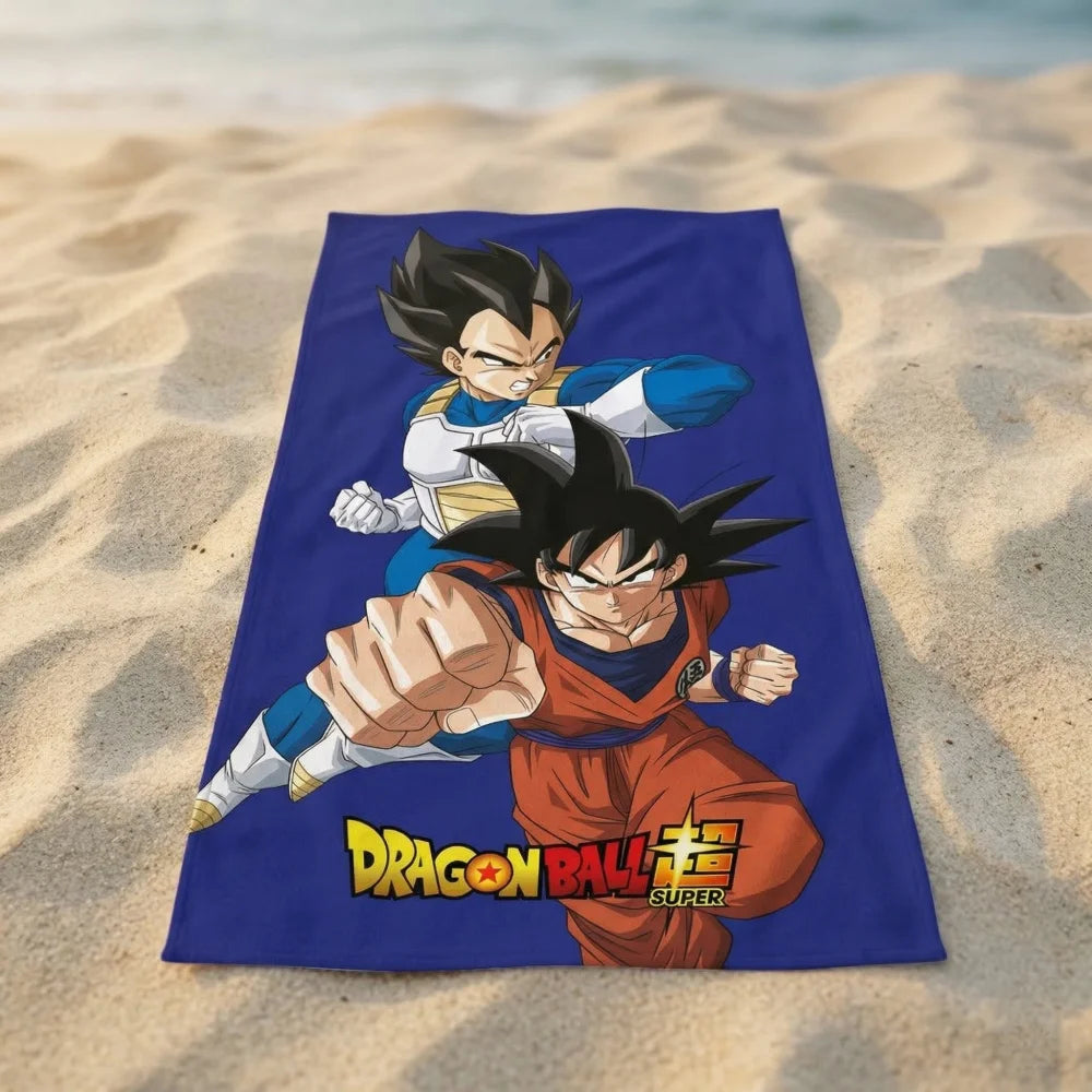 Dragon Ball Z Goku Mikrofaser Strandtuch Badetuch 70x140 cm - WS-Trend.de Dragonball Badehandtuch