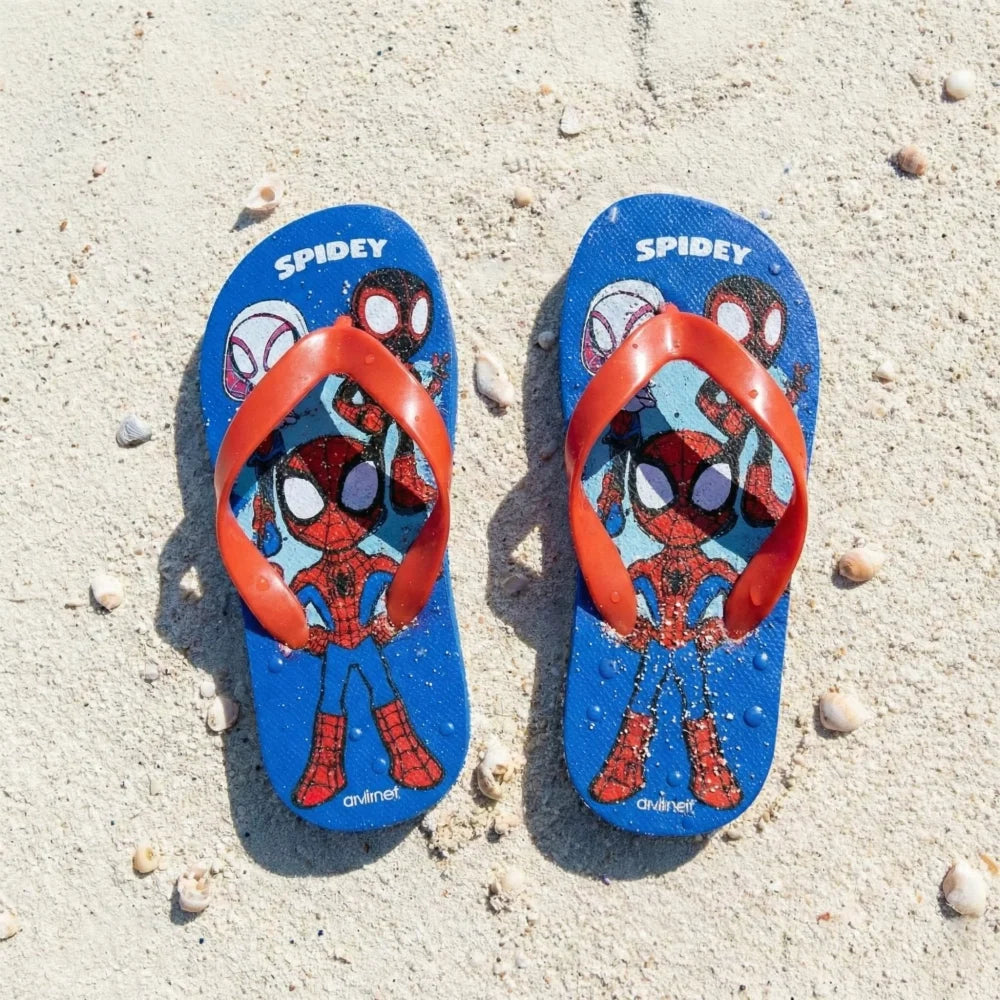 Marvel Spidey Gwen Kinder Flip Flops Zehentrenner Sandalen Latschen - WS-Trend.de Gr. 24-29