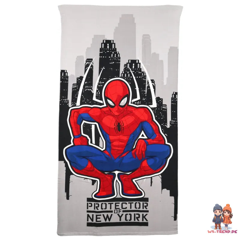 Marvel Spiderman Kinder 2tlg Set Trolley Kinderkoffer Koffer Strandtuch 70x140 cm - WS-Trend.de