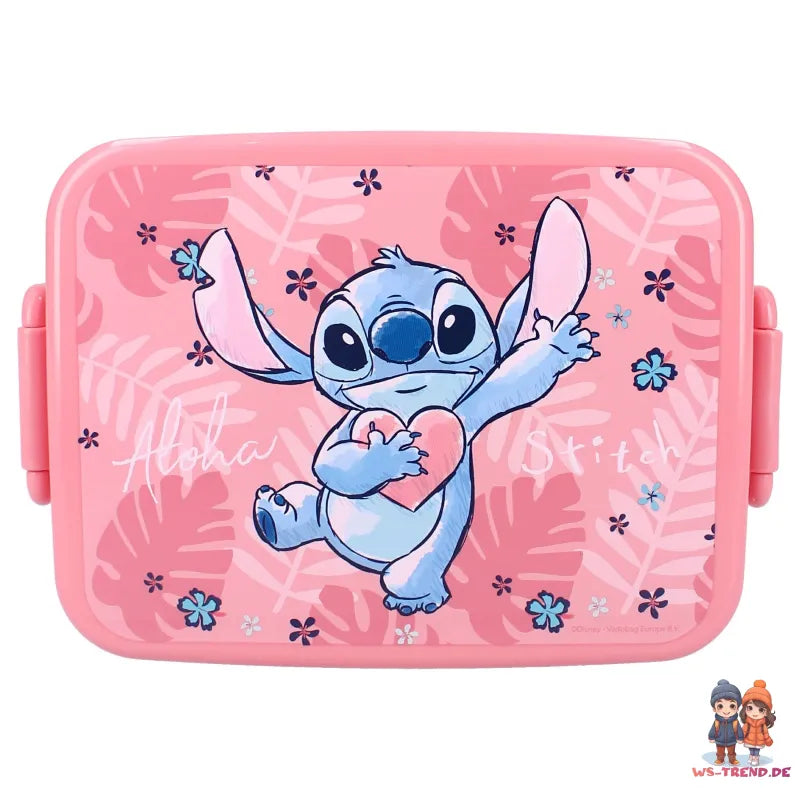 Disney Lilo und Stitch 2 tlg. Lunch Set Brotdose plus Alu Trinkflasche 500 ml - WS-Trend.de