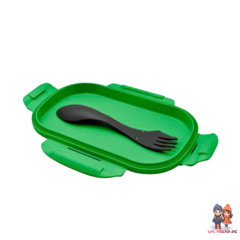 Minecraft Creeper Kinder 3 tlg Lunch Set Brotdose Alu-Trinkflasche 500 ml - WS-Trend.de