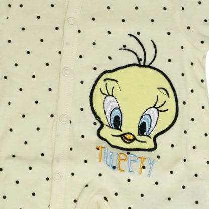 Looney Tunes Tweety Baby Kleinkind Body Strampler Einteiler - WS-Trend.de kurzarm Gr. 62-92 Baumwolle