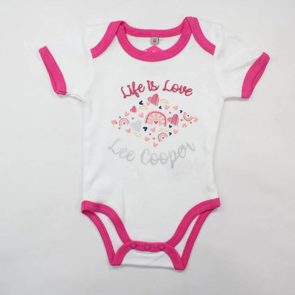 Lee Cooper 2er Set Baby Kleinkind kurzarm Body Einteiler - WS-Trend.de Gr. 56 - 92 Baumwolle