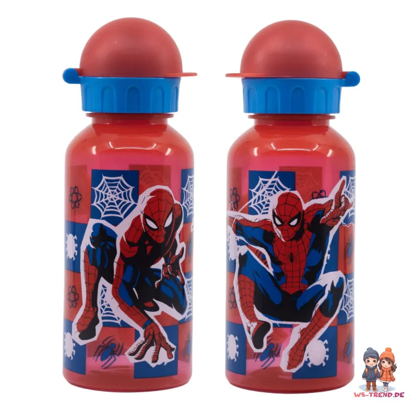 Marvel Spiderman 2 teiliges Kinder Set Brotdose - Trinkflasche 400 ml - WS-Trend.de