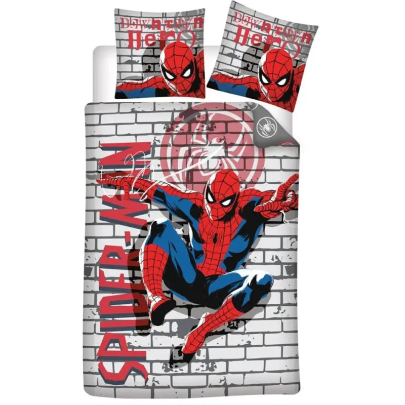 Marvel Spiderman Kinder Bettwäsche 2tlg. Set 135-140x200 65x65 cm - WS-Trend.de
