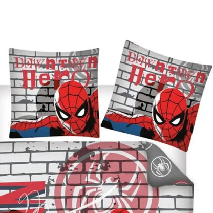 Marvel Spiderman Kinder Bettwäsche 2tlg. Set 135-140x200 65x65 cm - WS-Trend.de