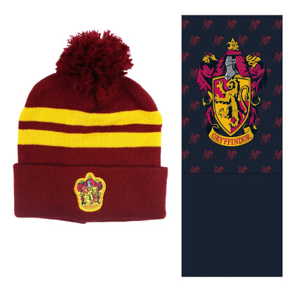 Harry Potter Gryffindor Kinder Jugend Winter Set Mütze plus Schaal - WS-Trend.de