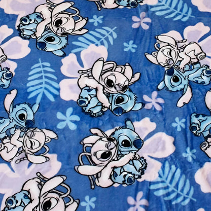 Disney Lilo und Stitch Angel Flanell Wohndecke warme Kuscheldecke 110x150 cm - WS-Trend.de