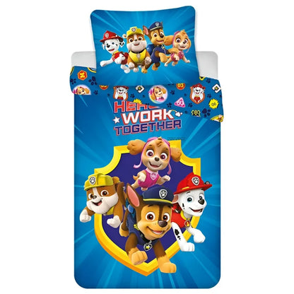 Paw Patrol Chase Skye Kinder Bettwäsche 2tlg. Set 135-140x200 65x65 cm - WS-Trend.de
