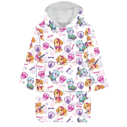 Paw Patrol Skye Kuschelponcho Kuscheldecke mit Ärmeln Kapuze Tasche 3-6 Jahre - WS-Trend.de