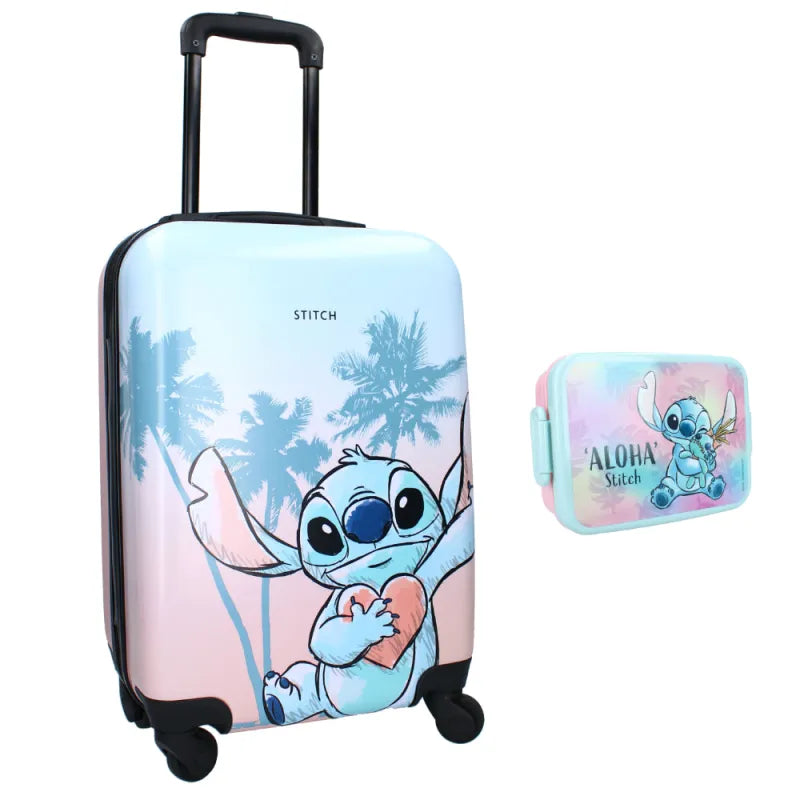 Disney Lilo und Stitch 2 tlg. Set Trolley Koffer Reisekoffer plus Lunchbox - WS-Trend.de