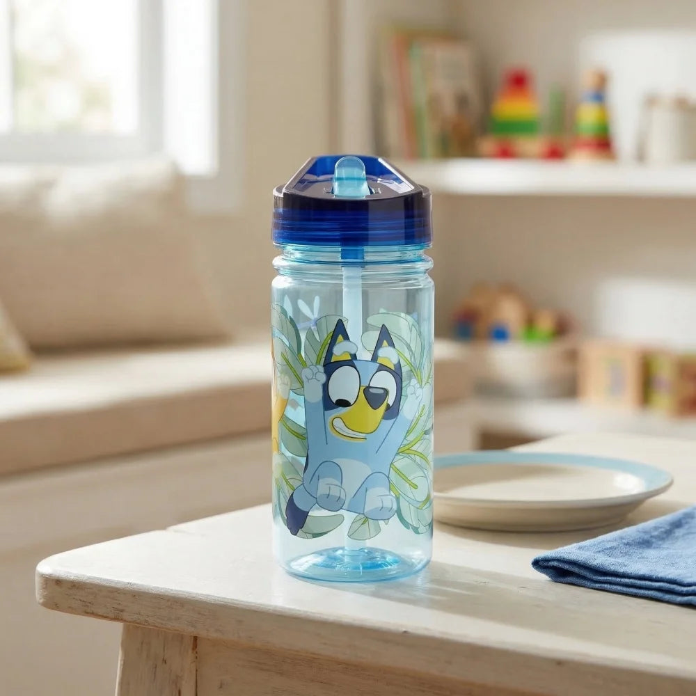 Bluey Bingo Kinder Wasserflasche Trinkflasche Flasche 475 ml Haltegriff - WS-Trend.de