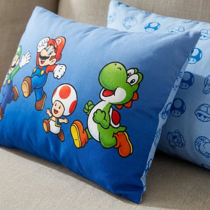 Super Mario Luigi Bowser Peach Bettwäsche Set 135/140x200 60x70 cm - WS-Trend.de