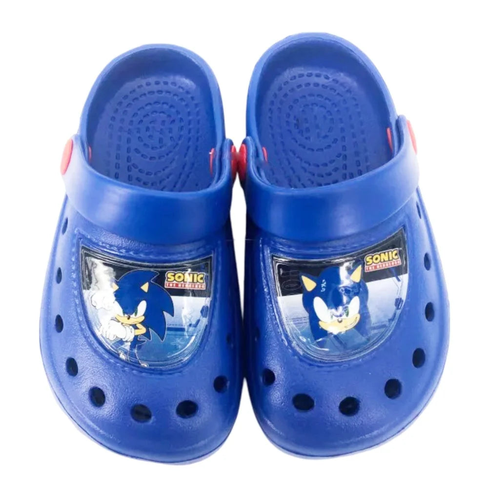 Sonic The Hedgehog Kinder Jungen Clogs Sandalen Badeschuhe Gr. 22-32 - WS-Trend.de
