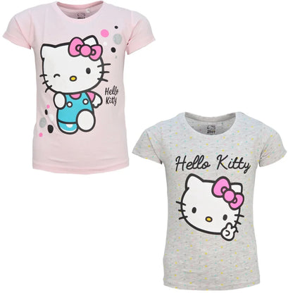 Hello Kitty Kinder Mädchen kurzarm T-Shirt Shirt - WS-Trend.de