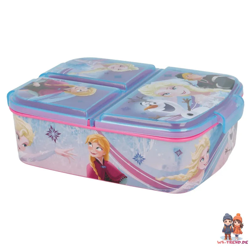 Disney Die Eiskönigin Anna Elsa 4 tlg Kinder Lunch Set Brotdose Alu-Trinkflasche - WS-Trend.de