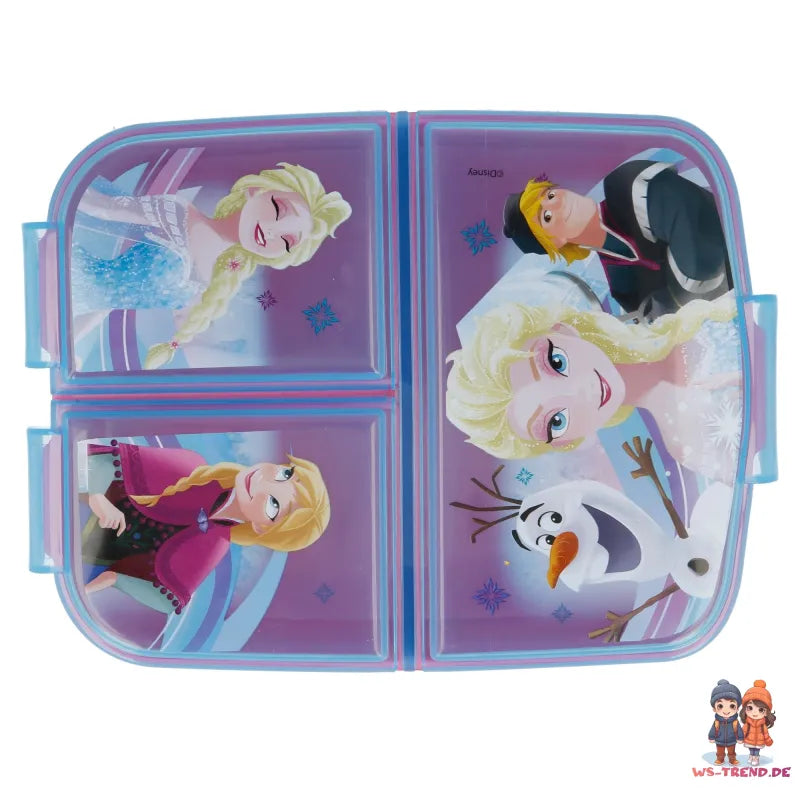 Disney Die Eiskönigin Anna Elsa 4 tlg Kinder Lunch Set Brotdose Alu-Trinkflasche - WS-Trend.de