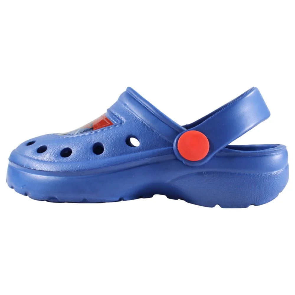 Spider-Man Kinder Jungen Clogs Badeschuhe Gr. 22 bis 33 Blau - WS-Trend.de