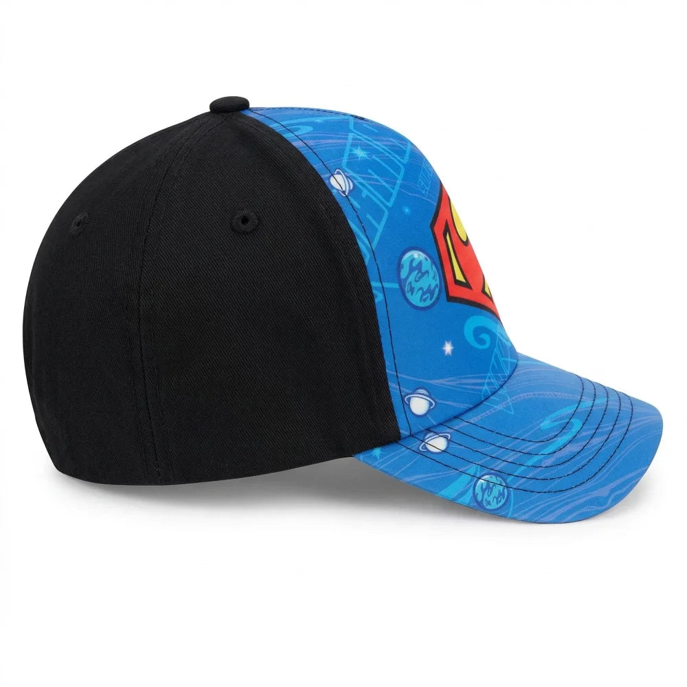 DC Comics Superman Logo - Kinder Baseball Kappe - WS-Trend.de Basecap Mütze Hut 54 - 56 Blau Rot