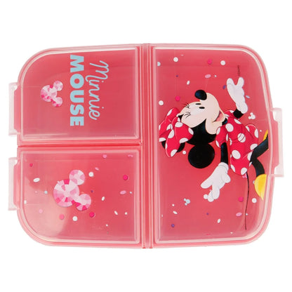 Disney Minnie Maus 4 teiliges Lunch Set Brotdose Alu-Trinkflasche - Löffel Gabel - WS-Trend.de