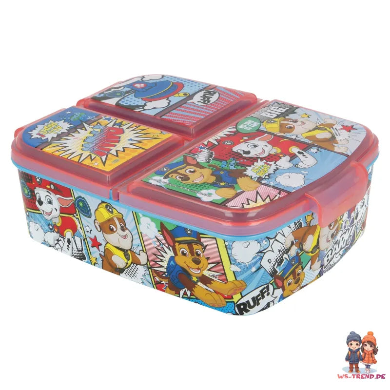 Paw Patrol Chase Marshall Rubble 2 tlg Kinder Set Brotdose Alu-Trinkflasche - WS-Trend.de