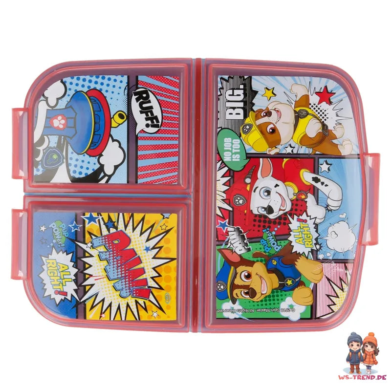 Paw Patrol Chase Marshall Rubble 2 tlg Kinder Set Brotdose Alu-Trinkflasche - WS-Trend.de