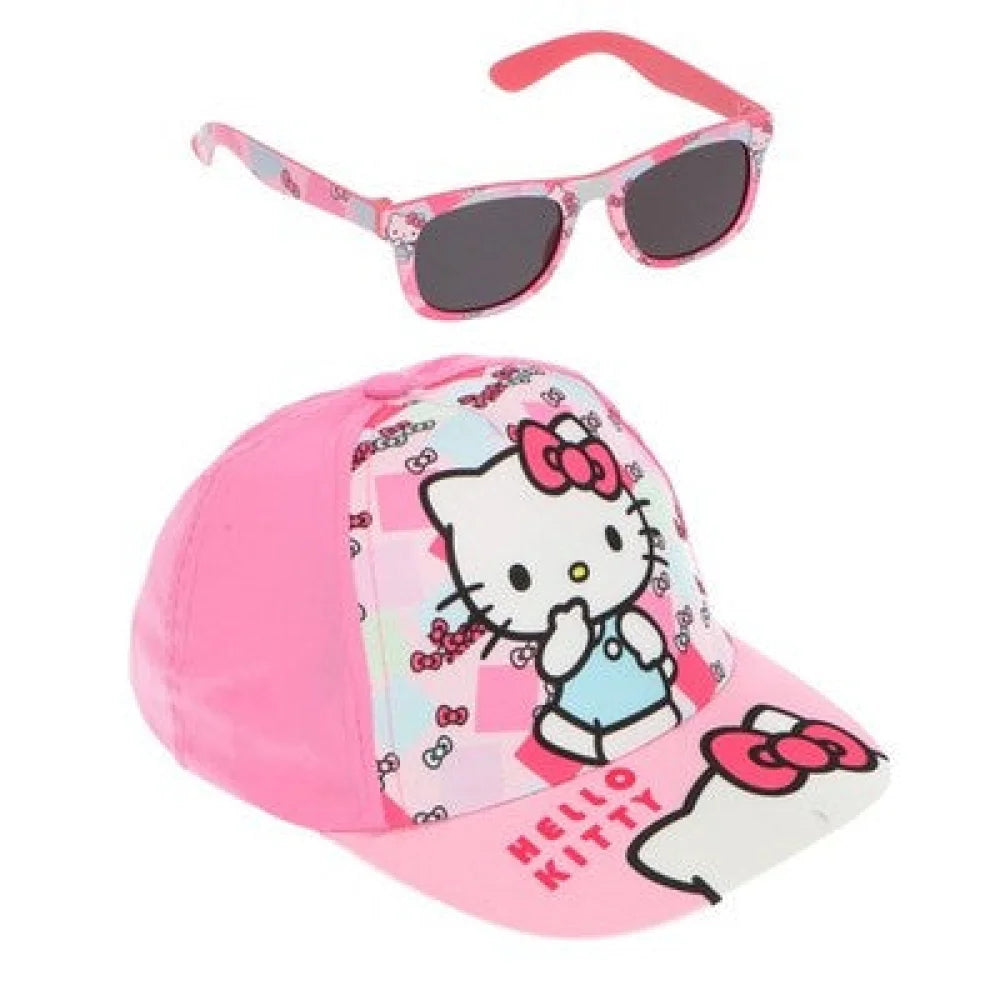 Hello Kitty Kinder Basecap Baseball Kappe Mütze plus Sonnenbrille Gr. 52 - WS-Trend.de