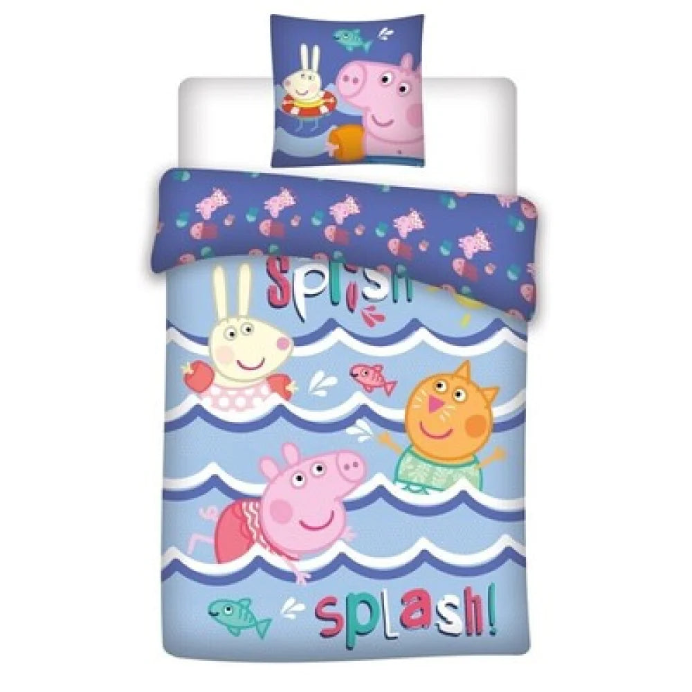 Peppa Wutz Pig Kinder Bettwäsche 2tlg Set 135/140x200 65x65 cm - WS-Trend.de