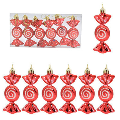 Christbaumschmuck Bonbons 12St Kunststoff Weihnachtsbaumschmuck - WS-Trend.de