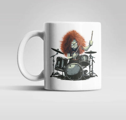 Crazy Metal Drummer Kaffeetasse Teetasse - WS-Trend.de