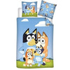 Bluey und Bingo Kinder Bettwäsche 2tlg. Set 135-140x200 65x65 PolyCotton