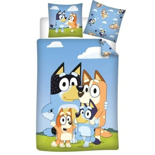 Bluey und Bingo Kinder Bettwäsche 2tlg. Set 135-140x200 65x65 PolyCotton - WS-Trend.de