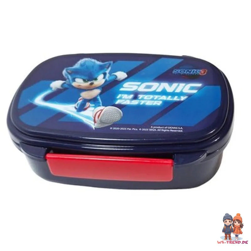 Sonic the Hedgehog 4 teiliges Lunch Set Brotdose Besteck Alu-Trinkflasche 500 ml - WS-Trend.de