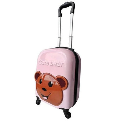Teddy Bär 3D Kinder Trolley Kinderkoffer ABS Kindertrolley 44x31x22 cm - WS-Trend.de