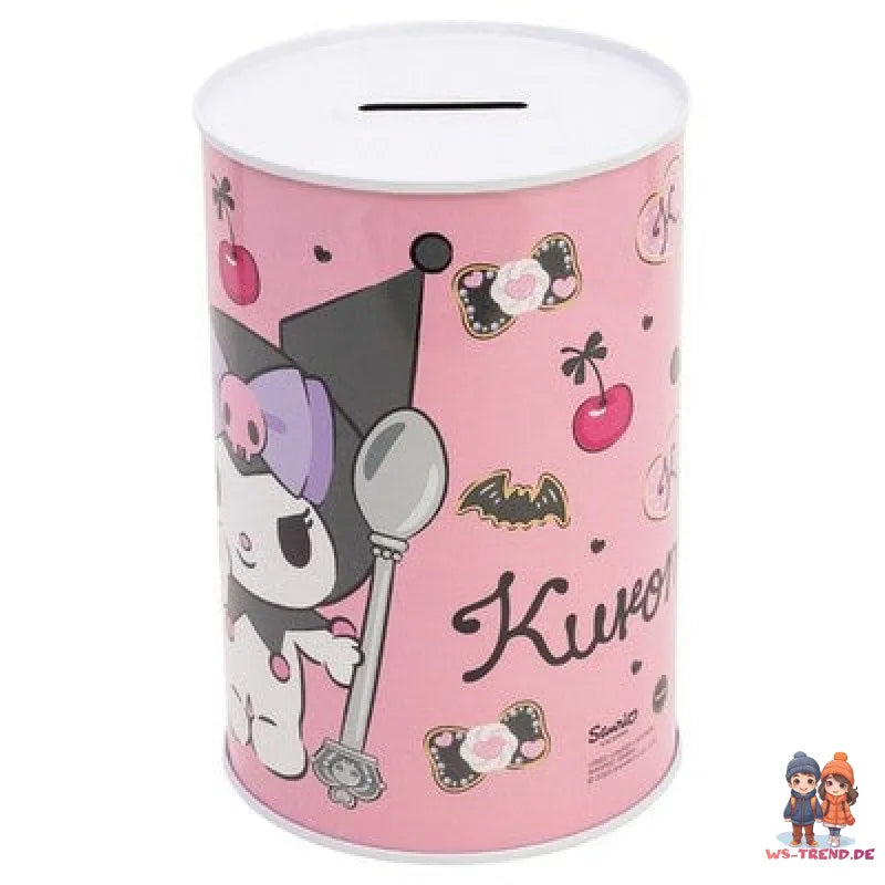 Hello Kitty Kuromi XL Spardose Sparschwein aus Weißblech 1000 ml - WS-Trend.de