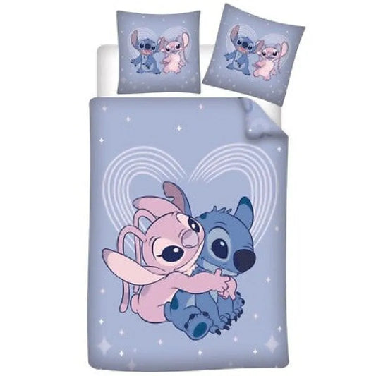 Disney Stitch Angel Kinder Bettwäsche 2tlg. Set 135-140x200 65x65 - WS-Trend.de
