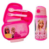Barbie and Friends 4 tlg Kinder Set Brotdose Aluminium Trinkflasche Besteck