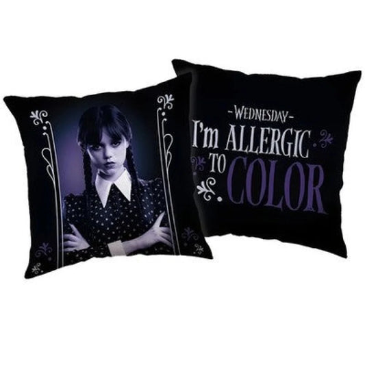 Netflix Wednesday Adams Kissen Dekokissen Cushion 40x40x7 cm - WS-Trend.de