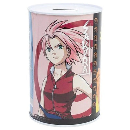 Anime Naruto Sasuke Sakura XL Spardose Sparschwein aus Weißblech 1000 ml - WS-Trend.de