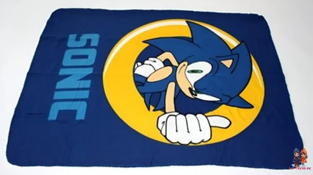 Sonic Prime Kinder Fleece Wohndecke warme Kuscheldecke 100x140 cm - WS-Trend.de