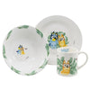 Bluey und Bingo Kinder 3 teiliges Geschirr Set Keramik Teller Schüssel Tasse