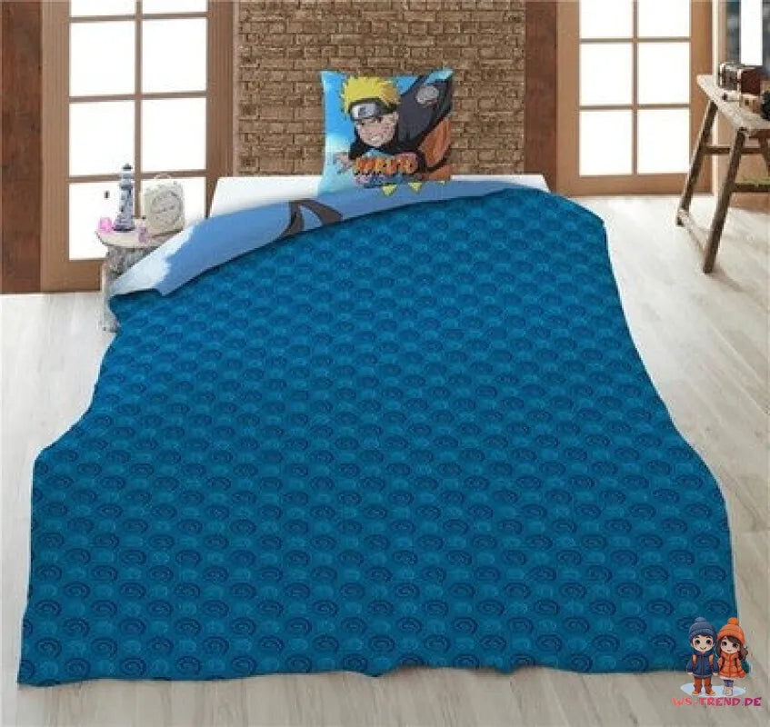 Naruto Shippuden Sasuke Sakura Bettwäsche Baumwolle 2tlg Set 135-140x200 65x65 - WS-Trend.de