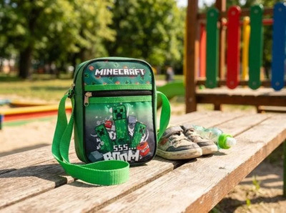 Minecraft Creeper Handtasche Umhängetasche Tasche 21x16x5 cm - WS-Trend.de